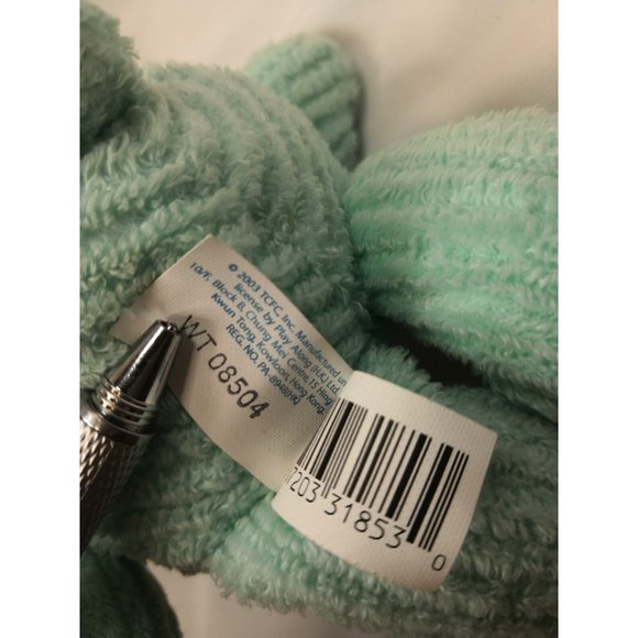 8" Corduroy Wish Care Bear Mint Green Yellow Rainbow Star 2003 Stuffed Animal - Picture 8 of 9